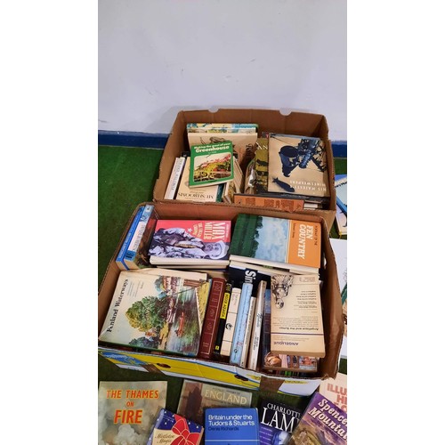 255 - TWO BOXES OF MIXED TITLE BOOKS