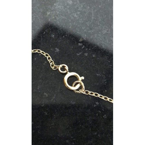 214 - 9ct gold necklace weight 1.34g