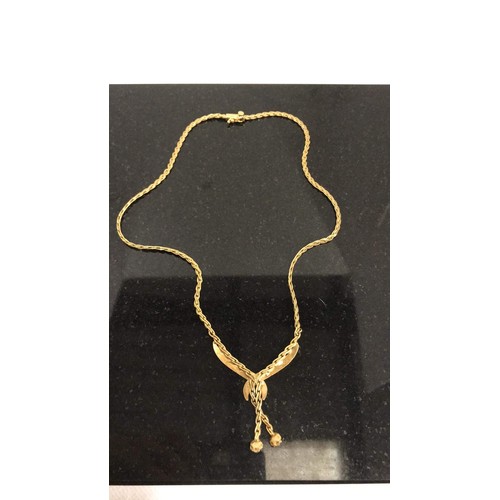 173 - 18ct gold necklace weight 19.26g