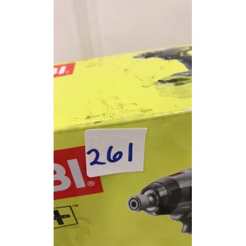 261 - RYOBI DRILL IN BOX