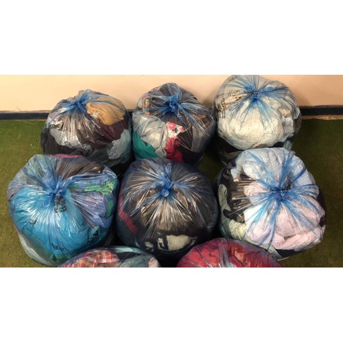 303 - EIGHT BAGS OF MIXED CLOTHING