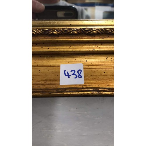 438 - LARGE ORNATE FRAMED MIRROR