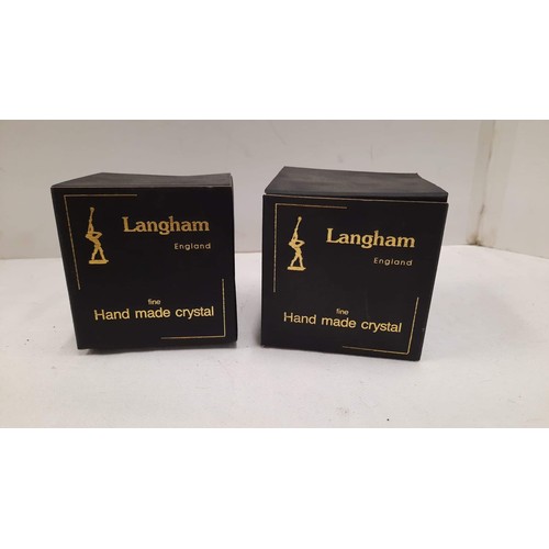 333 - TWO BOXED LANGHAM PAPER WEIGHTS