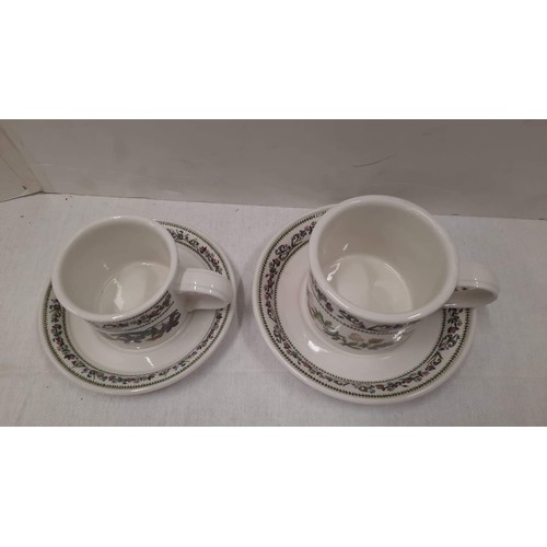 320 - TWO PORTMEIRION CUP AND SAUCERS