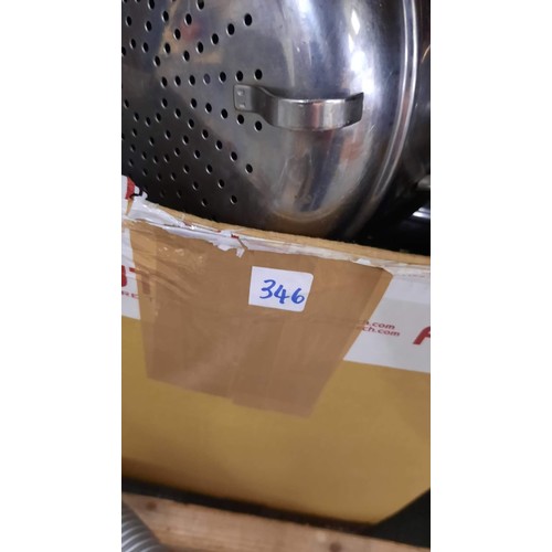 346 - MIXED STAINLESS STEEL COOK WARE