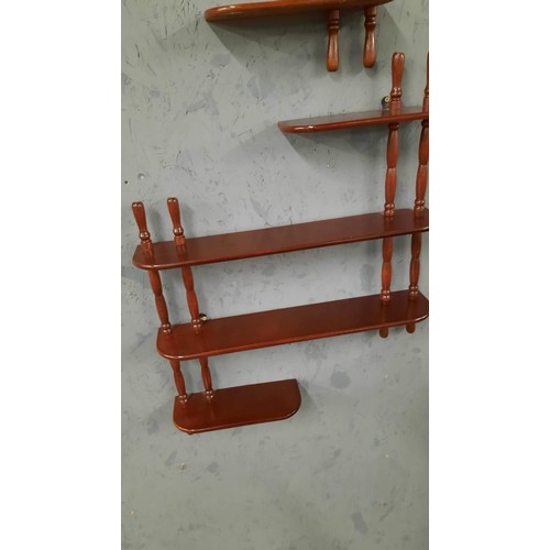 403 - PAIR OF WALL SHELVING