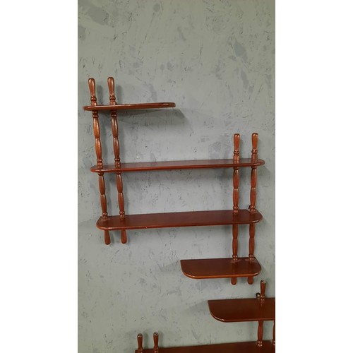 403 - PAIR OF WALL SHELVING