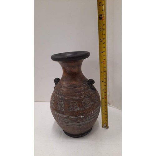 338 - EARTHENWARE VASE