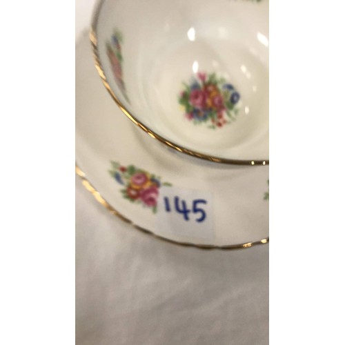 145 - TWO MOTHER CUPS AND SAUCERS