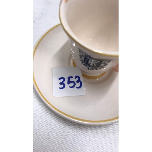 353 - RINGTONS GRANDMA AND GRANDPA EGG CUPS