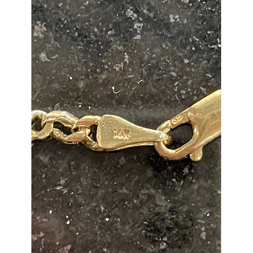 160a - 14ct gold bracelet weight 6.00g