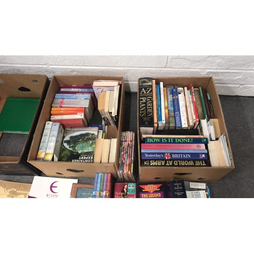 496 - THREE BOXES OF MIXED TITLE BOOKS SEE ALL PICTURES