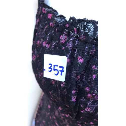 357 - Black lace dress with matching cardigan