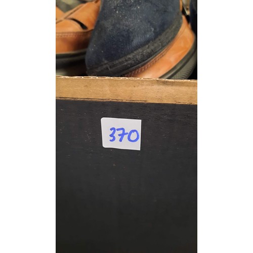 370 - BOX OF USED SHOES