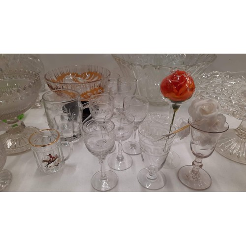 468 - MIXED GLASS TABLE WARE