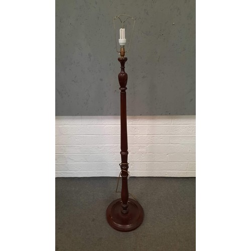 112 - WOODEN STANDARD LAMP