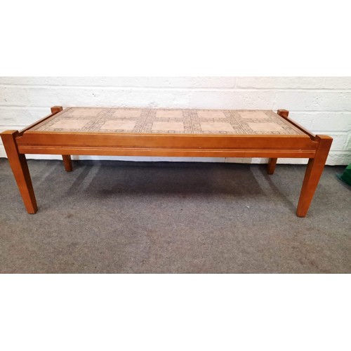 106 - TILED TOP RETRO COFFEE TABLE