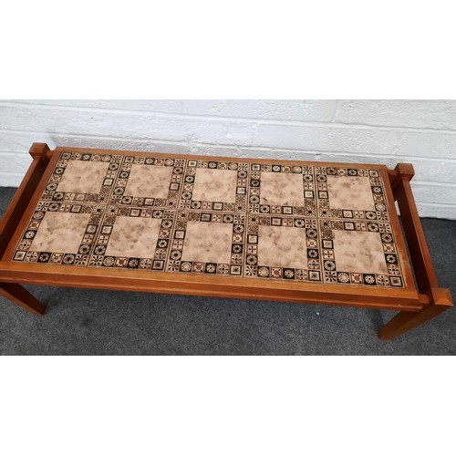 106 - TILED TOP RETRO COFFEE TABLE