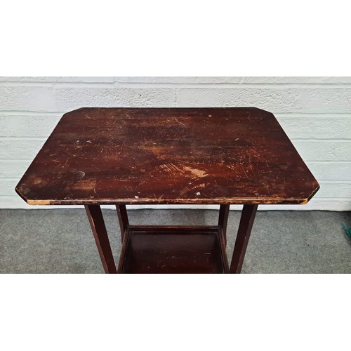 103 - WOODEN SIDE TABLE