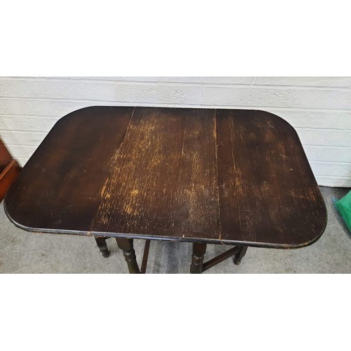 101 - WOODEN DROP LEAF TABLE