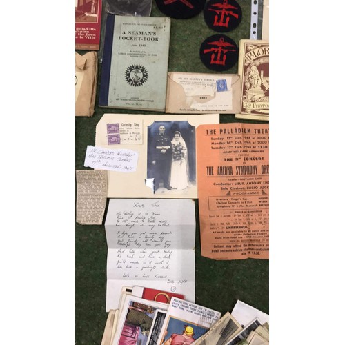 400b - Large collection of WW2 memorabilia for a serving royal marine Charles Humphrey & personal memor... 