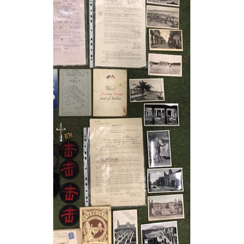 400b - Large collection of WW2 memorabilia for a serving royal marine Charles Humphrey & personal memor... 