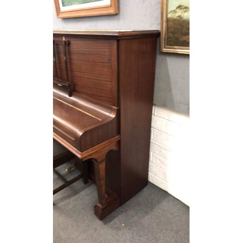 320a - H.CHAPLIN & SON LTD LEICESTER Upright Berry overstrung piano and stool