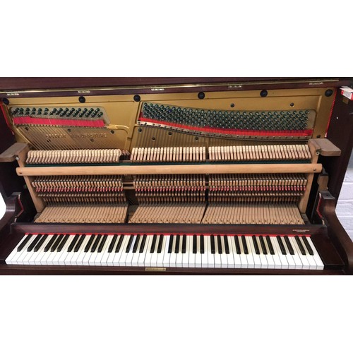 320a - H.CHAPLIN & SON LTD LEICESTER Upright Berry overstrung piano and stool