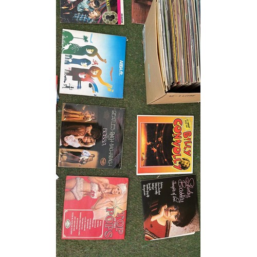 193 - Box of LPs including Top of the pops, ABBA, Beatles