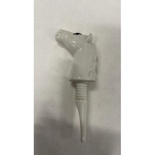 12 - Horse head bottle pourer