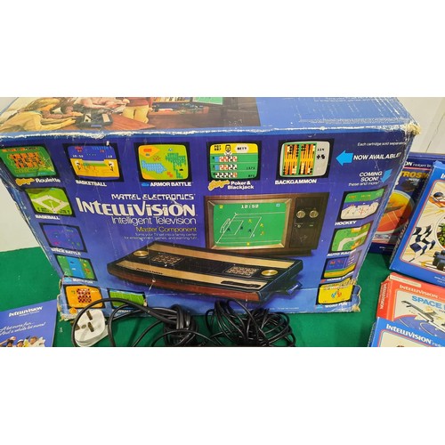 123 - Mattel electronics INTELLIVISON with games