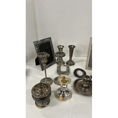 52 - Silverware including candlesticks