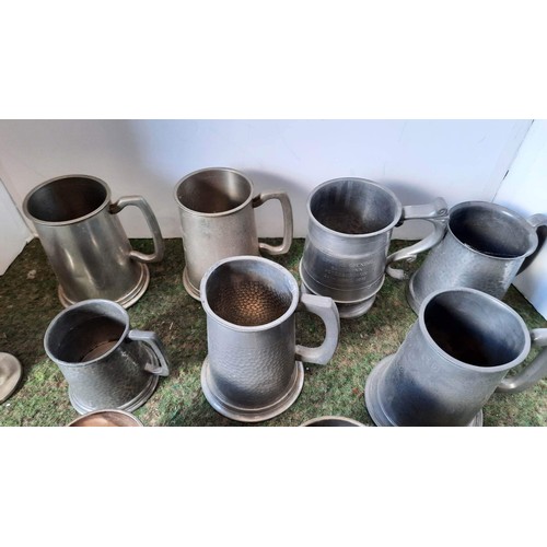 9 - Metal tankards...