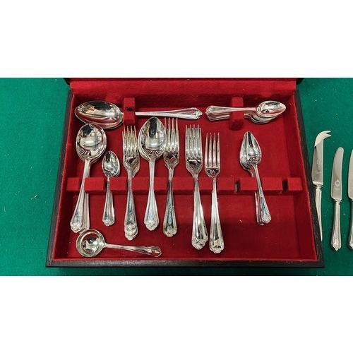 58 - Canteen cutlery part set in box...