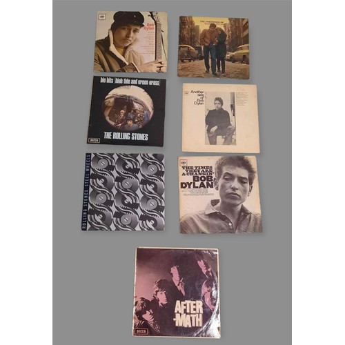 25 - LP's on Bob Dylan and Rolling Stones