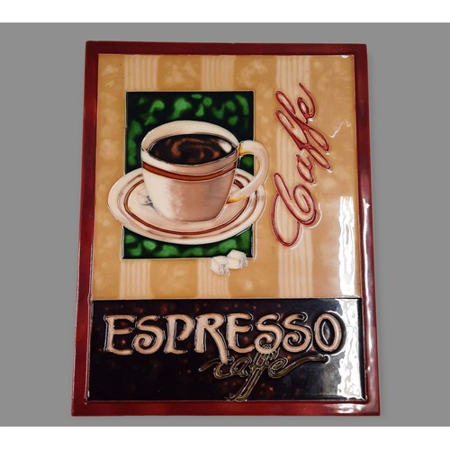 6 - 'Espresso' ceramic sign