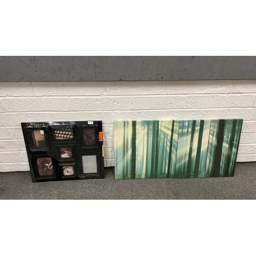 184 - NEW PHOTO FRAME AND ART CANVAS