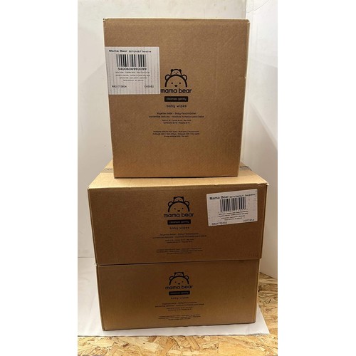 20 - THREE BOXES OF NEW MAMA BEAR BABY WIPES