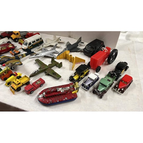 9 - COLLECTION OF PLAY WORN DIE CAST MODELS SOME BY CORGI AND OTHER