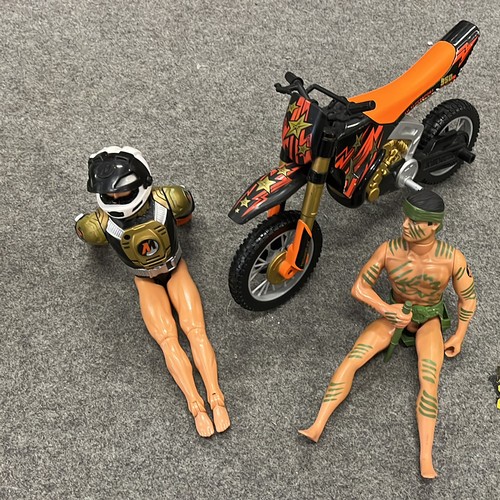 170 - TWO ACTION MEN AND MOTAR BIKE