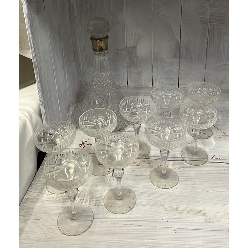 399 - SHIPS DECANTER AND GLASSES