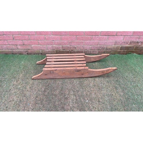 372 - WOODEN SLEDGE