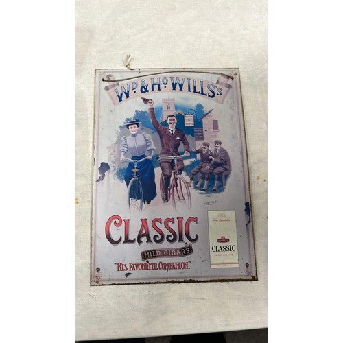 248 - METAL SIGN FOR WD & HO WILLS