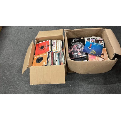 306 - TWO BOXES OF MIXED ARTIST AND MUSIC 45s