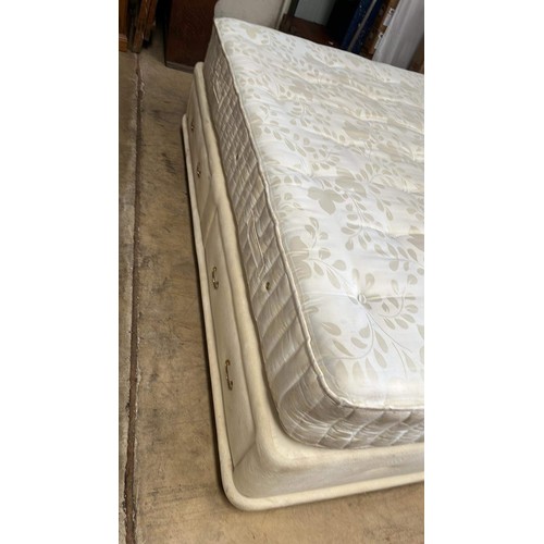 436 - DOUBLE DIVAN BED SET WITH STORAGE DOES HAVE MARKS SEE PICTURES