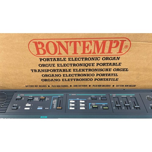 316 - BONTEMPI BOXED PORTABLE ELECTRONIC ORGAN STEREO-MIDI ES 5800