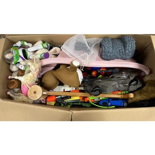 314 - TWO LARGE BOXES OF MIXED USED TOYS