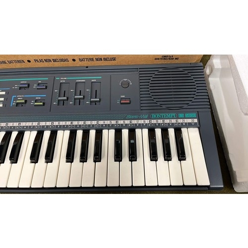 316 - BONTEMPI BOXED PORTABLE ELECTRONIC ORGAN STEREO-MIDI ES 5800