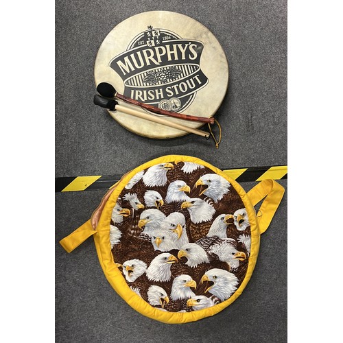 283 - Bodhrán IRISH DRUM WITH MURPHY'S ADVERTISEMENT