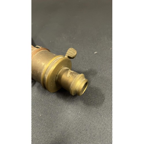 148 - COPPER AND BRASS POWDER FLASK